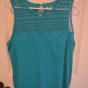 Stylus turquoise knit top